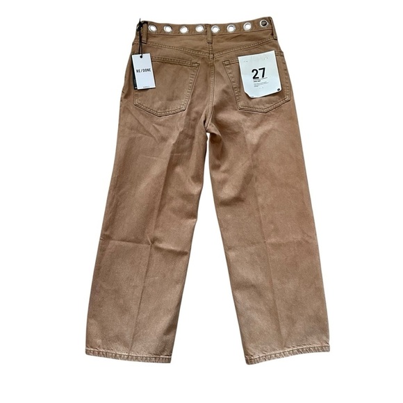 NWT Re/Done originals 90’s Loose Crop size 27 tan with metal
Grommets - Picture 6 of 11